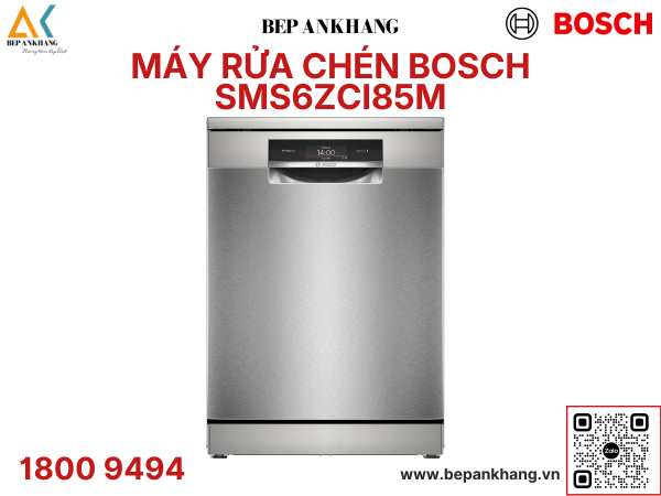 Máy rửa chén bát Bosch SMS6ZCI85M - Series 6 - Made in Germany
